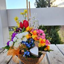 Gesteck Frühling Ostern