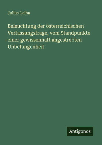 Julius galba beleuchtung der - julius,