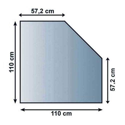 Glasbodenplatte fünfeck - 8,