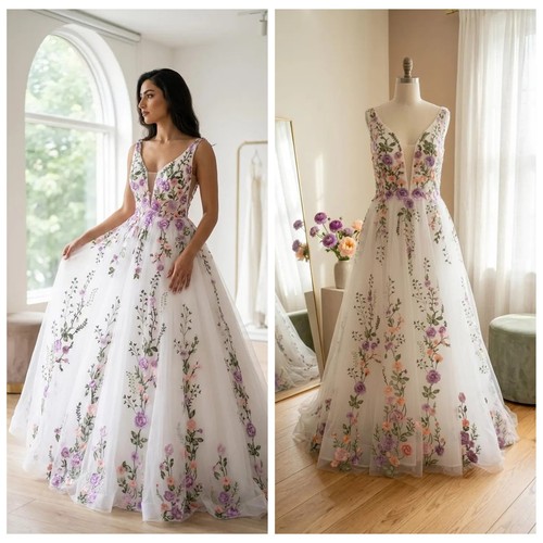 Bohemian farbiges ballkleid - bohemian,