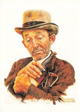 Autogrammkarte norman rockwell - autogrammkarte,
