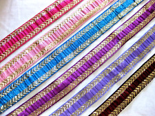 Borte Webband  Zierband verschiedene Farben gold glänzend lfm ca.30mm breit B156