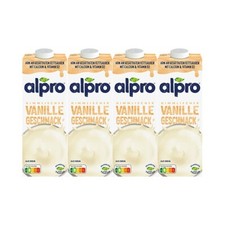 Alpro Vanille, 1 Liter, 4er