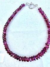 Rhodolith Armband Armkette 925er Echt Silber Granat