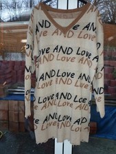 Damenpullover Pullover Pulli Strickpullover Strick Longshirt Gr. L