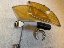 Antikes Fahrrad Zubehör 70 er Jahre Rockschutz Kleiderschutz Spiegel Schloss