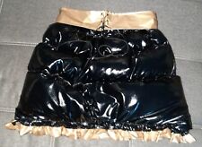 Lackdaunenrock Minirock Daunenrock Rüsche Vinylskirt with down mini