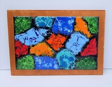 Altes Emailbild Emaille Bild Wandbild 70er Jahre Mid Century