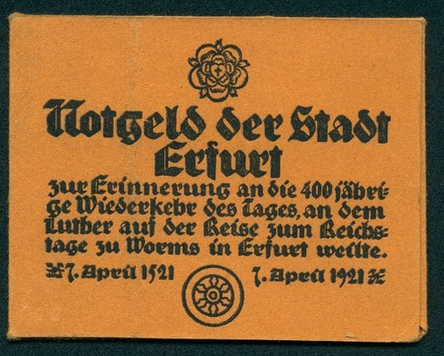 Notgeld erfurt 1921 - notgeld, 1921,