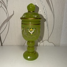 Biedermeier Pokal Glas mit