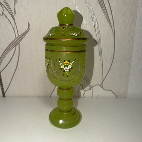 Biedermeier pokal glas mit - biedermeier,