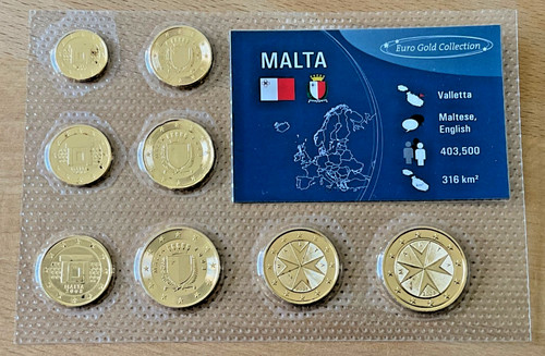 Malta euro gold collection - malta,