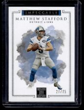 2017 Panini Impeccable #98 Matthew Stafford /75 Lions