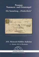  PREUSSEN: Nummern- und Ortsstempel. Die Sammlung "Niederrhein", Köhler 2013