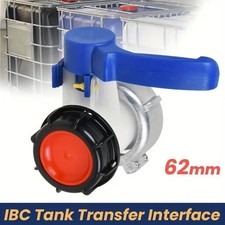 IBC Adapter Klappenhahn Tank Container Auslaufhahn DN40 62mm Wasserhahn Zubehör