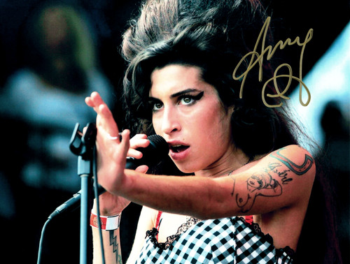 Amy winehouse autogrammfoto - amy,