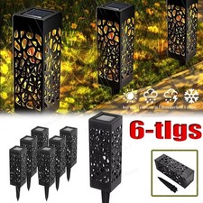 6X Gartenlampe Außenleuchte Gartenleuchte Solar Laterne leuchte lampe Terrasse