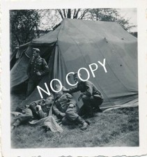 Foto WK II Soldaten im Biwak