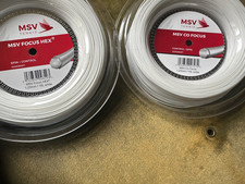Top Spin Tennis Saiten 2 Rollen MSV CO Focus und Hex Spin Control