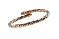Cartier Trinity Armreif 18k Weissgold Rotgold Gelbgold mit Box VP: 12100,- €