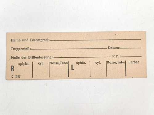 Einlagezettel für eine