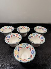 Villeroy & Boch "Indian Look"          6 Eierbecher - selten **topp Zustand**