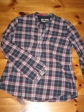 Marc O'Polo Bluse Gr.38 Langarm Knöpfe tailliert Stehkragen kariert Karo