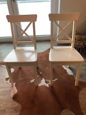 2 weiße Ikea Stühle "Ingolf"