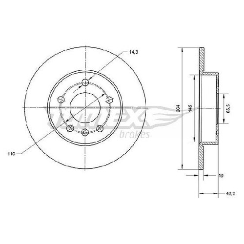 Bremsscheibe 26229579 - 2x,