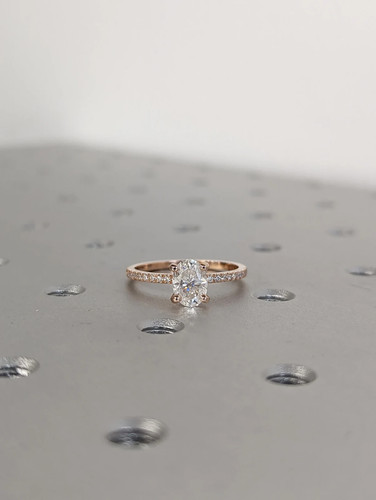 Karat moissanit oval - moissanit,