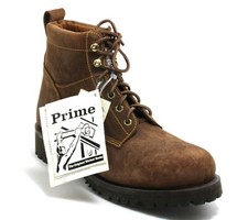 161 Stiefel Leder Prime Boots Schnürschuhe Worker Country Western Leder 37,5
