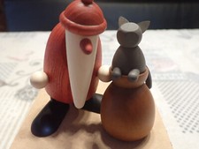 Björn Köhler "Weihnachtsmann mit Katze auf Sack" NEU/OVP