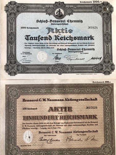 Brauerei aktien aus - -,