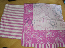 2-tlg. Bettwäsche - Wäschegarnitur - Tchibo - TCM - Blumen und Streifen - 2in1