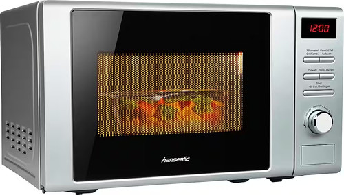 Mikrowelle silber mit - mit, grill