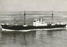 Norddeutscher Lloyd Bremen NDL Frachtschiff MS LAHNSTEIN Reedereiansichtskarte