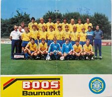Union Solingen Mannschaftskarte Saison 1984/85 mit vielen Autogrammen
