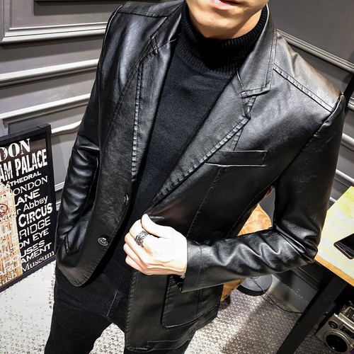 Herren blazer lederjacke - blazer,