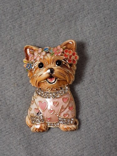 Schmuck brosche emaille strass - brosche,