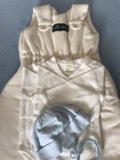 Set Neu Frühchen Schlafsack Biobaumwolle Body  Mütze Gr.48/50/56