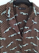 zara blusen jacke S Blumen