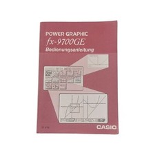 Casio fx-9700GE Power Graphic Handbuch Anleitung Bedienungsanleitung Arbeit Uni