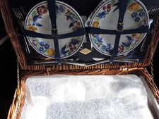 Edler Premium Picknick-Korb Amberley "Very British",Weide,Vintage,4Pers. wie neu