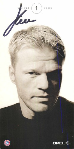 Autogramm oliver kahn - autogramm,