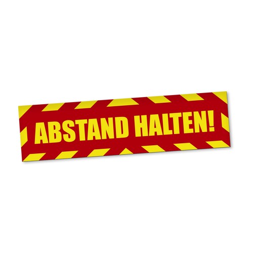Abstand halten magnetschild - abstand,