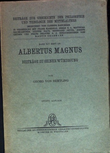 Albertus magnus beiträge zu - magnus:,