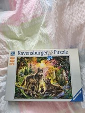 Puzzle Wolfsfamilie in