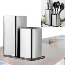 Einzigartiges Messerblock Ohne Messer Universal Edelstahl 2 in 1 Speicherdesign