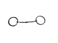 twisted wire, O-Ring snaffle bit - Westerngebiss / TRAMMELL, 13,5 cm gebraucht