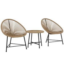 3-teiliges Gartenmöbel-Set, 2